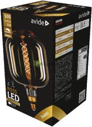  Avide LED Jumbo Filament Ross 180x295mm Amber 8W E27 2400K Dimmable