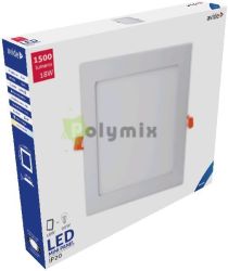  Avide LED Bepthet Ngyzetes Mennyezeti Lmpa ALU 18W CW 6400K