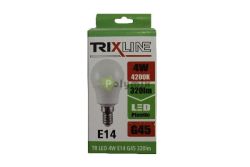 TRIXLINE 4W-E14 LED kisgömb izzó 4200K