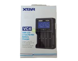 XTAR VC4 akkutöltő 4 db lithium akkuhoz