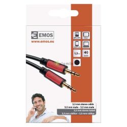  EMOS 3,5mm st/m-3,5mm st/m 1,5m fekete