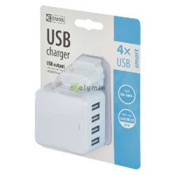 EMOS Univerzáis USB töltő SMART 6.8A